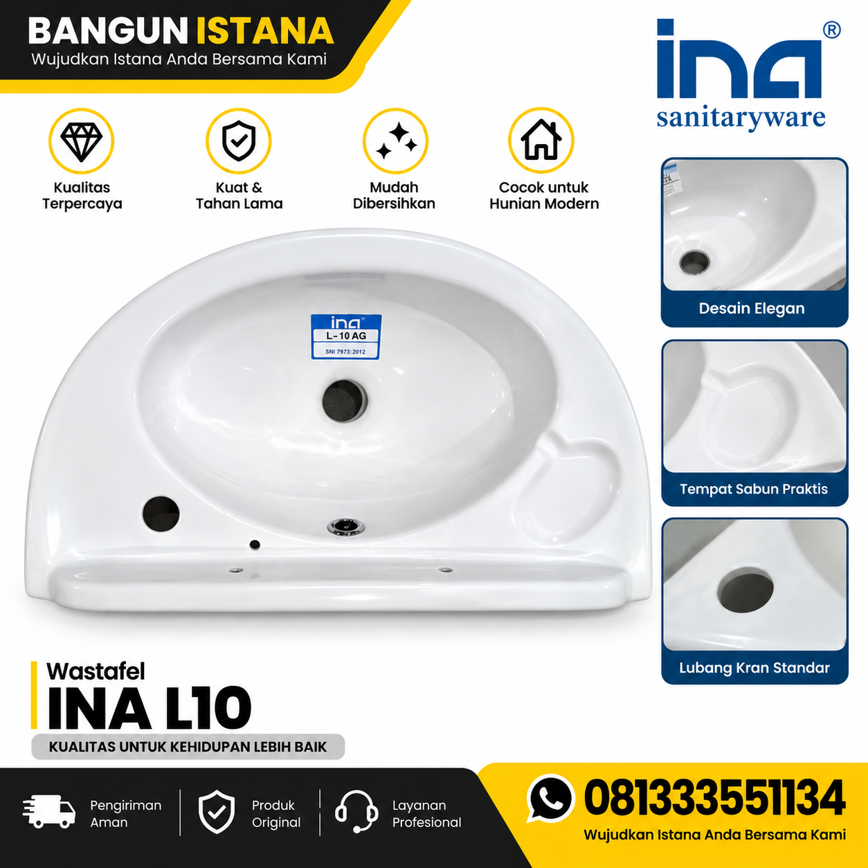 WASTAFEL INA L 10 WHITE